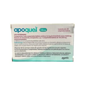 APOQUEL 3.6 MG. 20 TABS