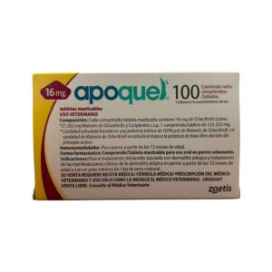 APOQUEL 16 MG, TAB MASTICABLE 100 TABS