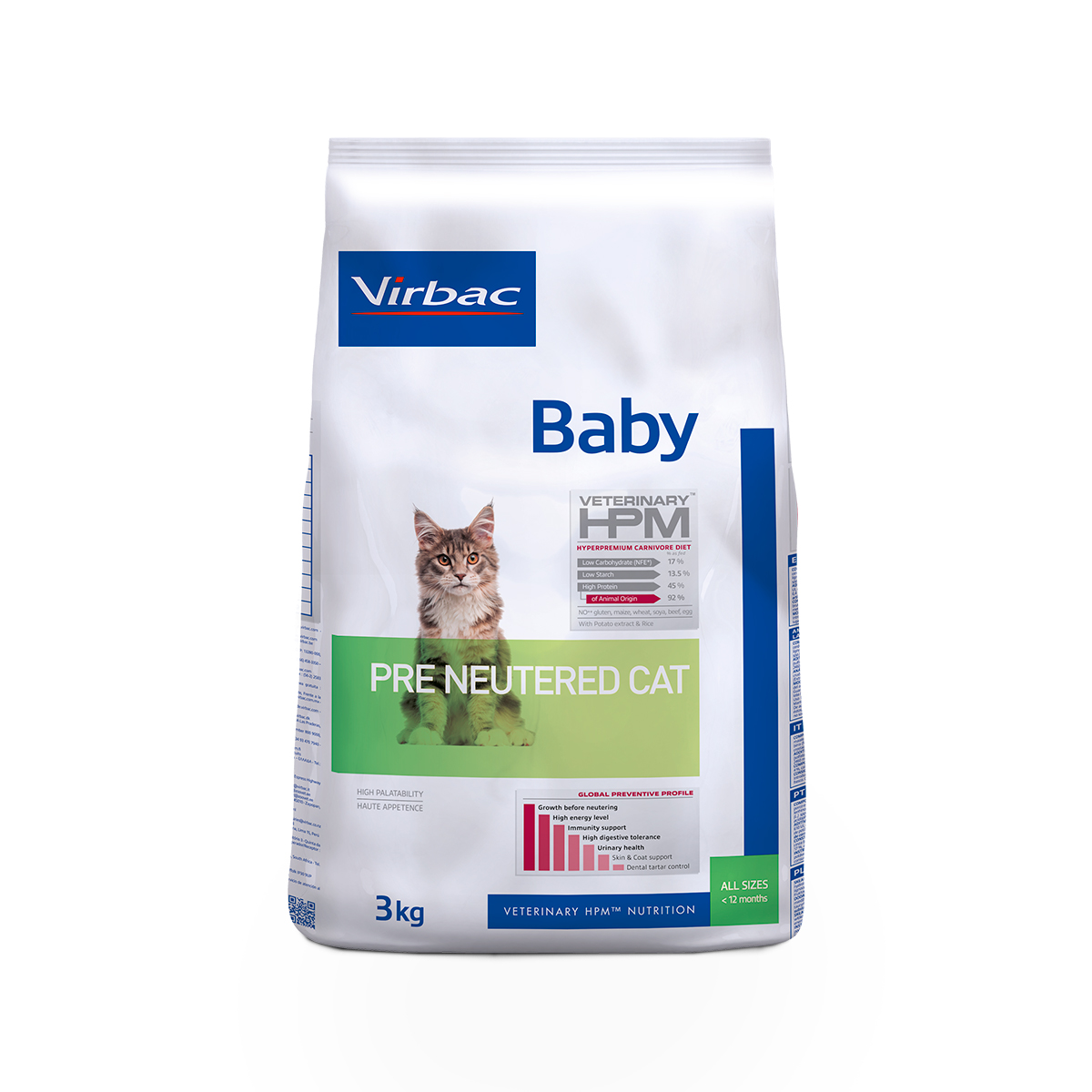 BABY PRENEUTERED CAT 3 KGS