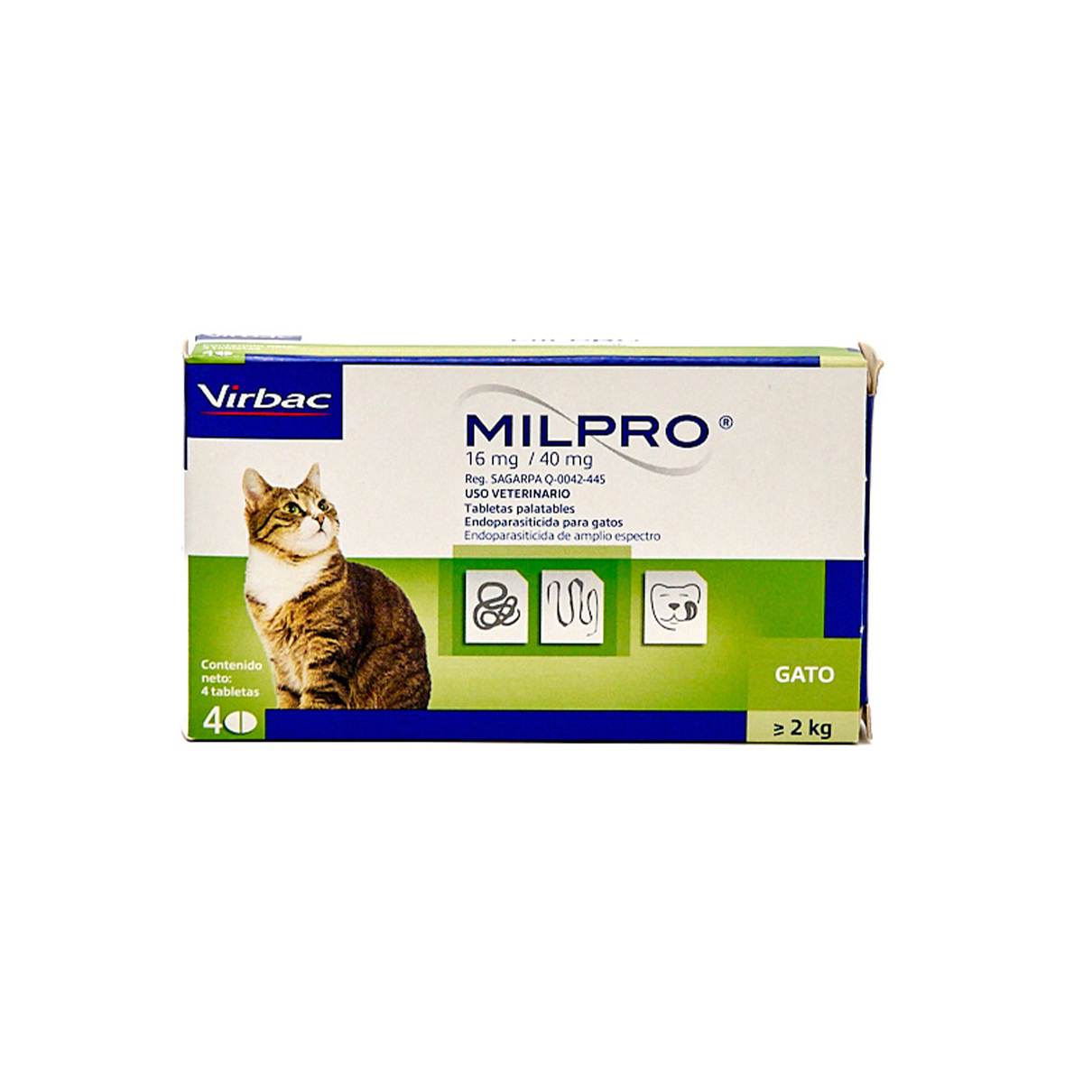 MILPRO 16 MG/40 MG 4 TABS